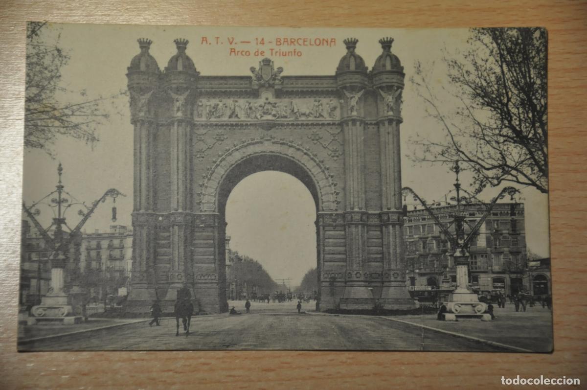 Postkarten: postal barcelona, arco de triunfo, atv 14