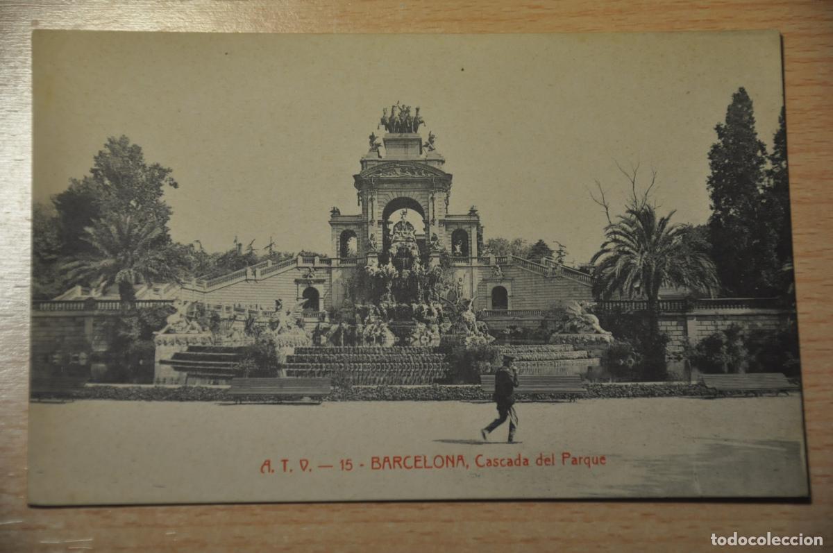 Postkarten: postal barcelona, cascada del parque, atv 15