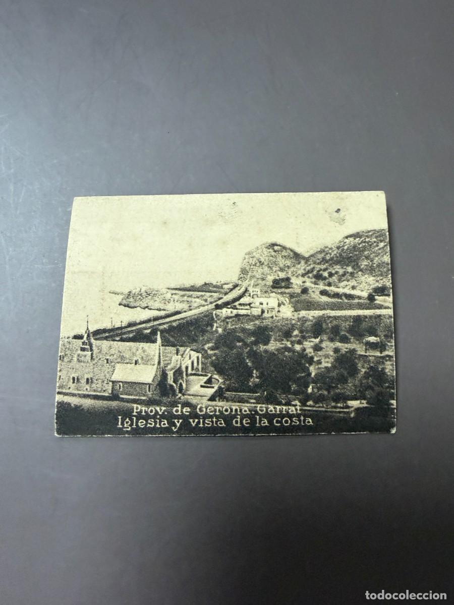 Postales: POSTAL ORIGINAL. D&Eacute;CADA A&Ntilde;OS 30. GERONA. GARRAL. IGLESIA Y VISTA DE LA COSTA