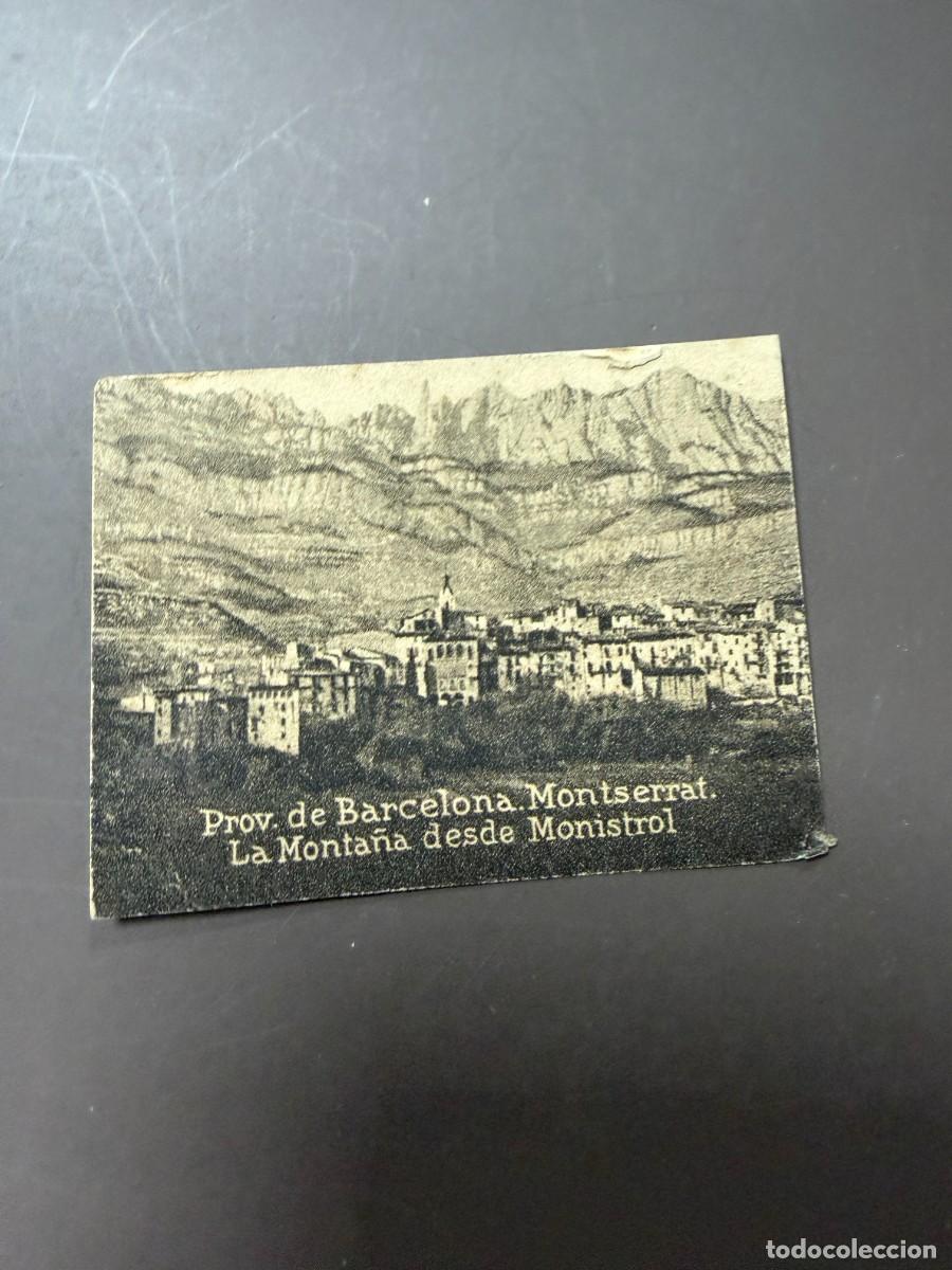 Postales: POSTAL ORIGINAL. D&Eacute;CADA A&Ntilde;OS 30. BARCELONA. MONTSERRAT. LA MONTA&Ntilde;A DESDE MONISTROL