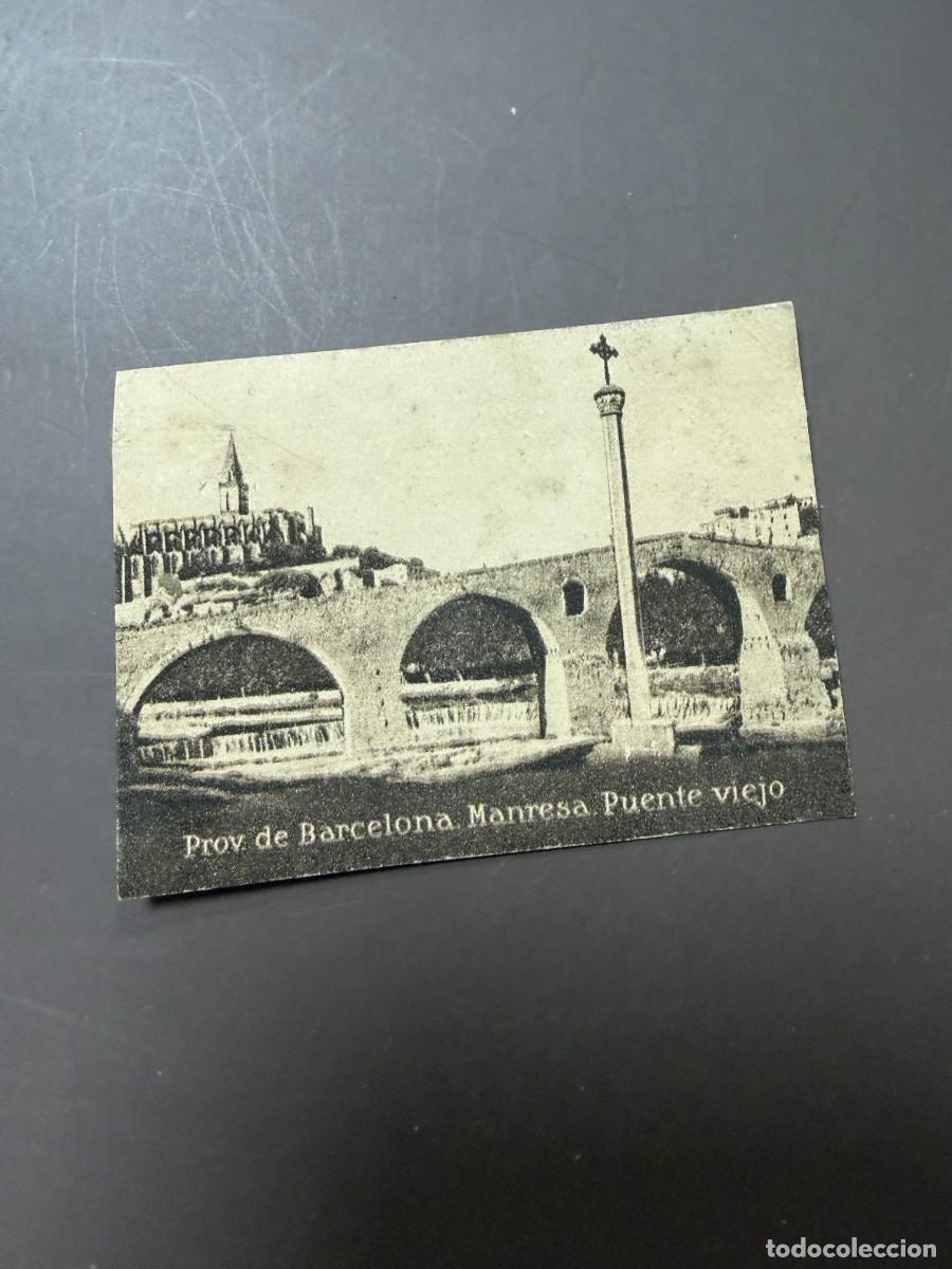 Postales: POSTAL ORIGINAL. D&Eacute;CADA A&Ntilde;OS 30. BARCELONA. MANRESA. PUENTE VIEJO