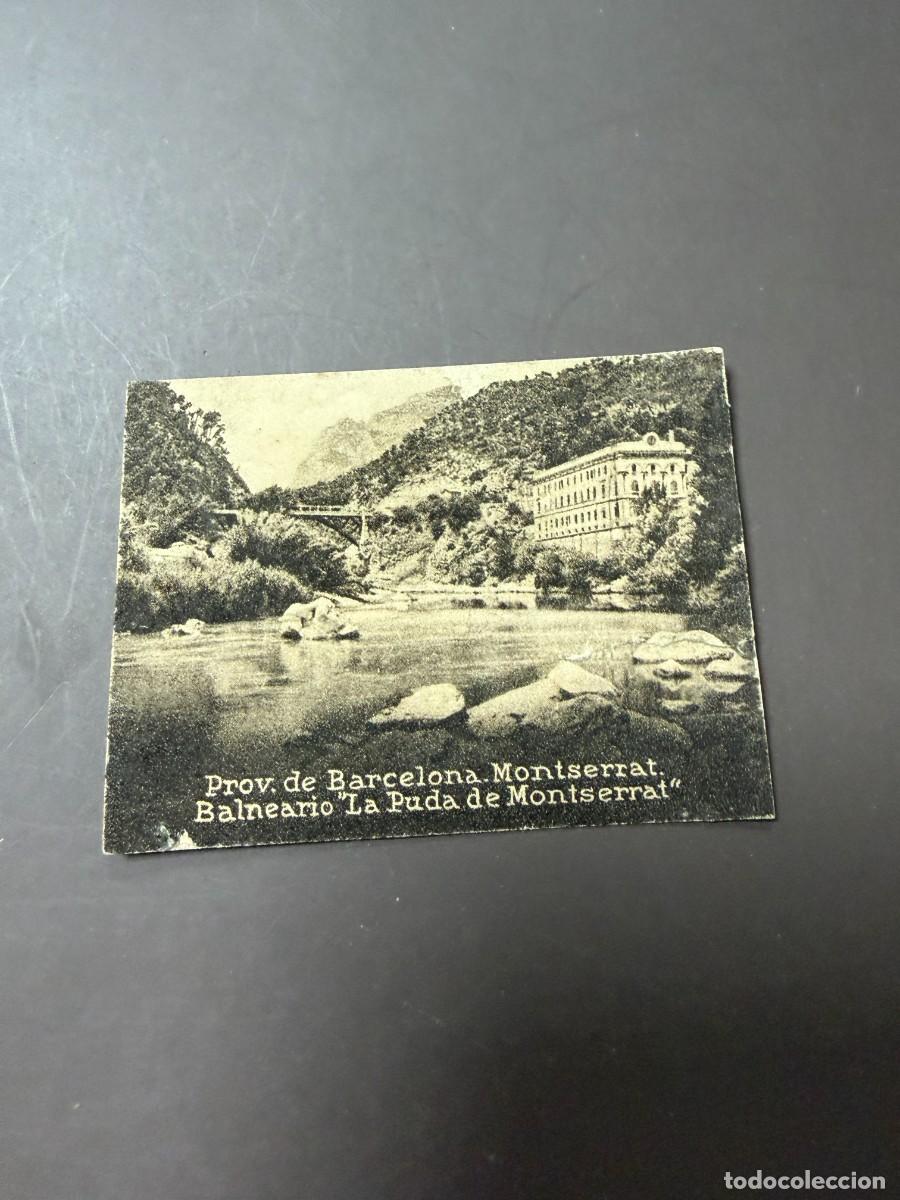Postkarten: POSTAL ORIGINAL. D&Eacute;CADA A&Ntilde;OS 30. BARCELONA. MONTSERRAT. BALNEARIO LA PUDA DE MONTSERRAT