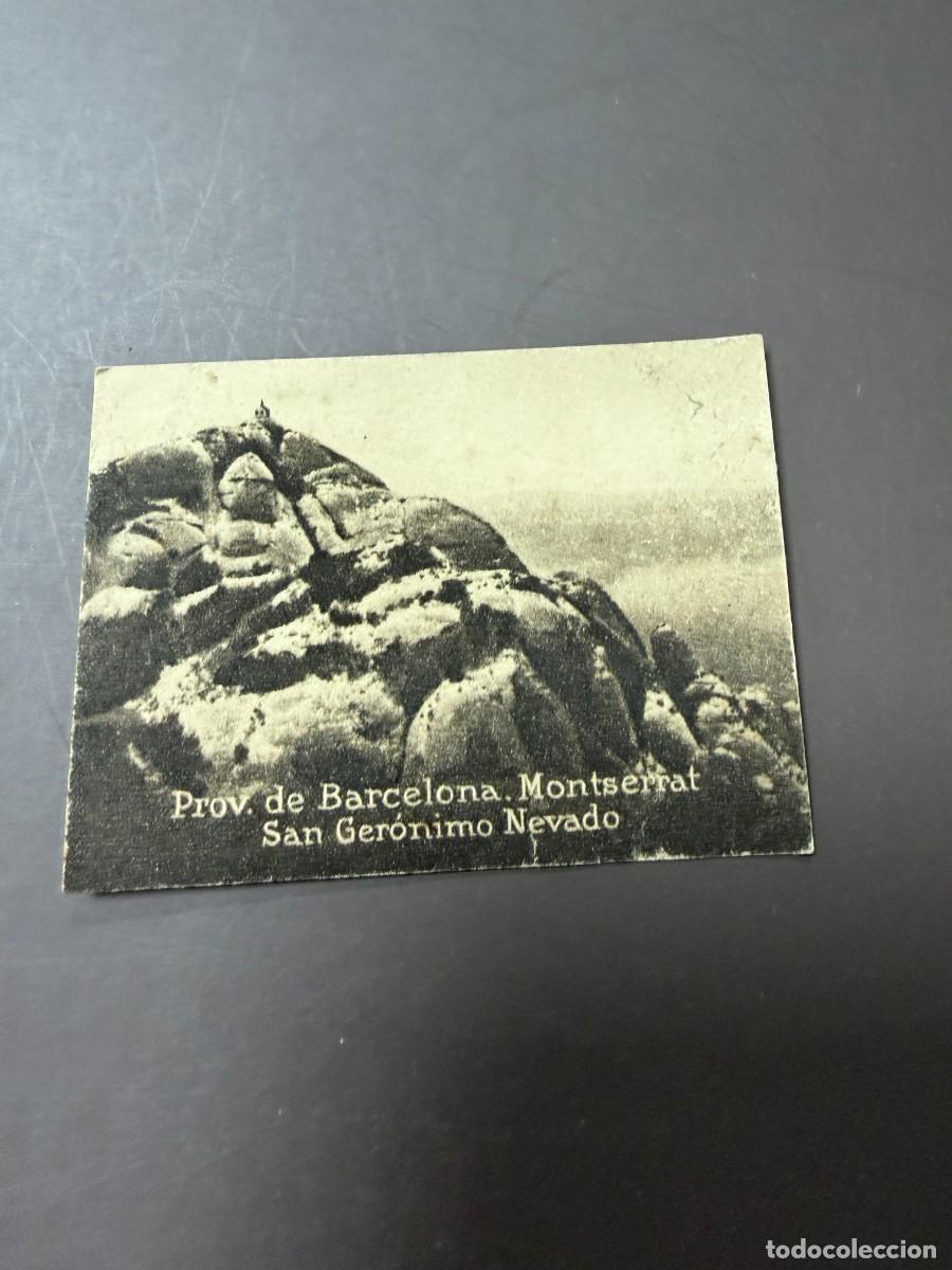 Postkarten: POSTAL ORIGINAL. D&Eacute;CADA A&Ntilde;OS 30. BARCELONA. MONTSERRAT. SAN GER&Oacute;NIMO NEVADO