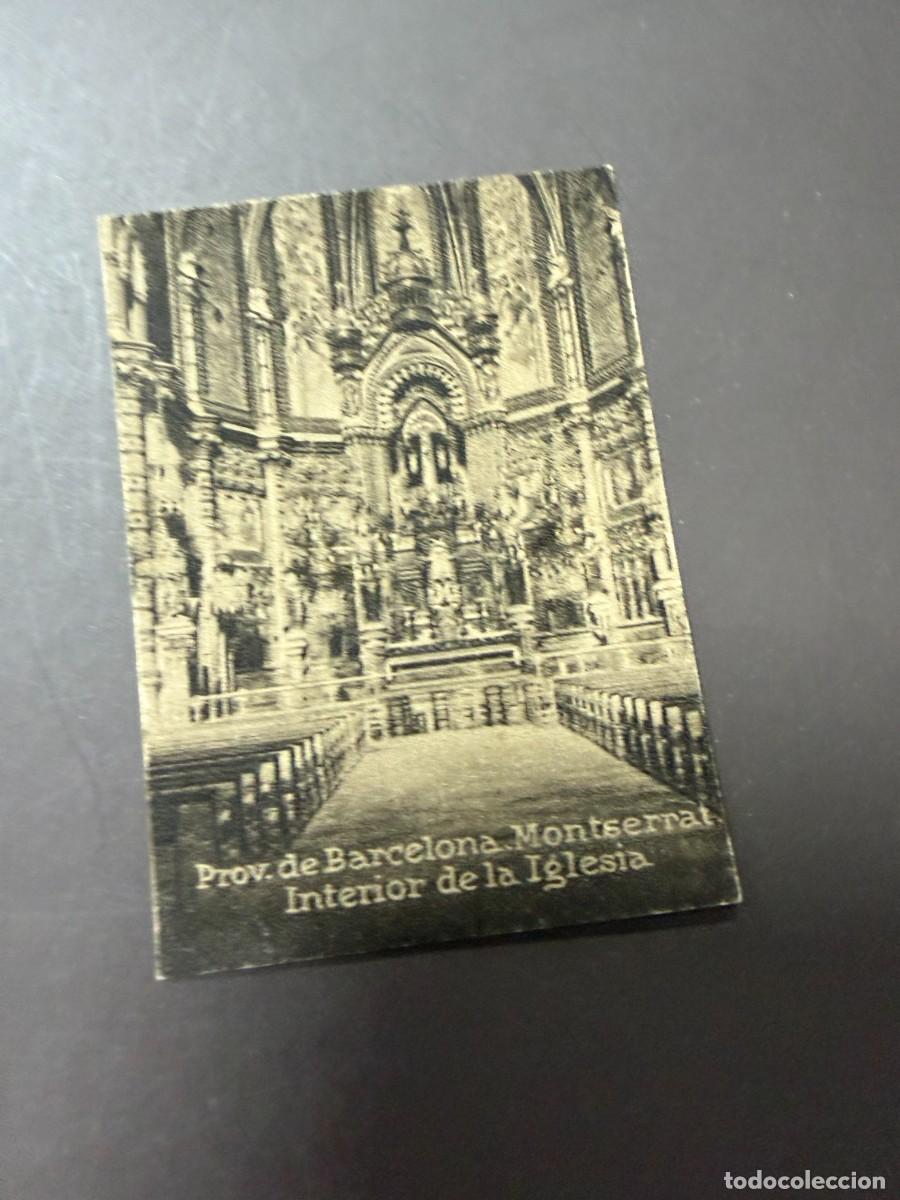 Postais: POSTAL ORIGINAL. D&Eacute;CADA A&Ntilde;OS 30. BARCELONA. MONTSERRAT. INTERIOR DE LA IGLESIA