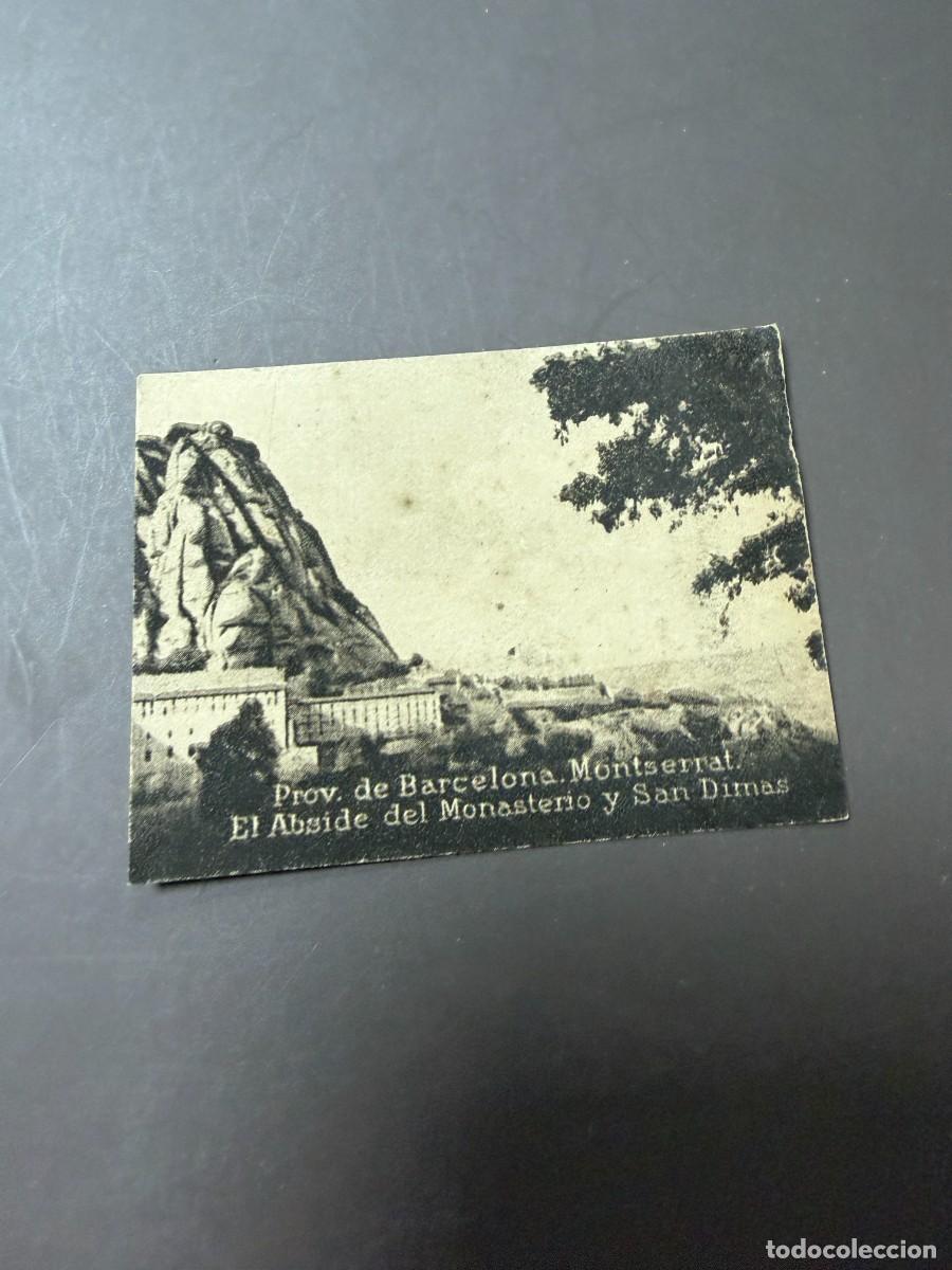 Postales: POSTAL ORIGINAL. D&Eacute;CADA A&Ntilde;OS 30. BARCELONA. MONTSERRAT. EL ABSIDE DEL MONASTERIO Y SAN DIMAS