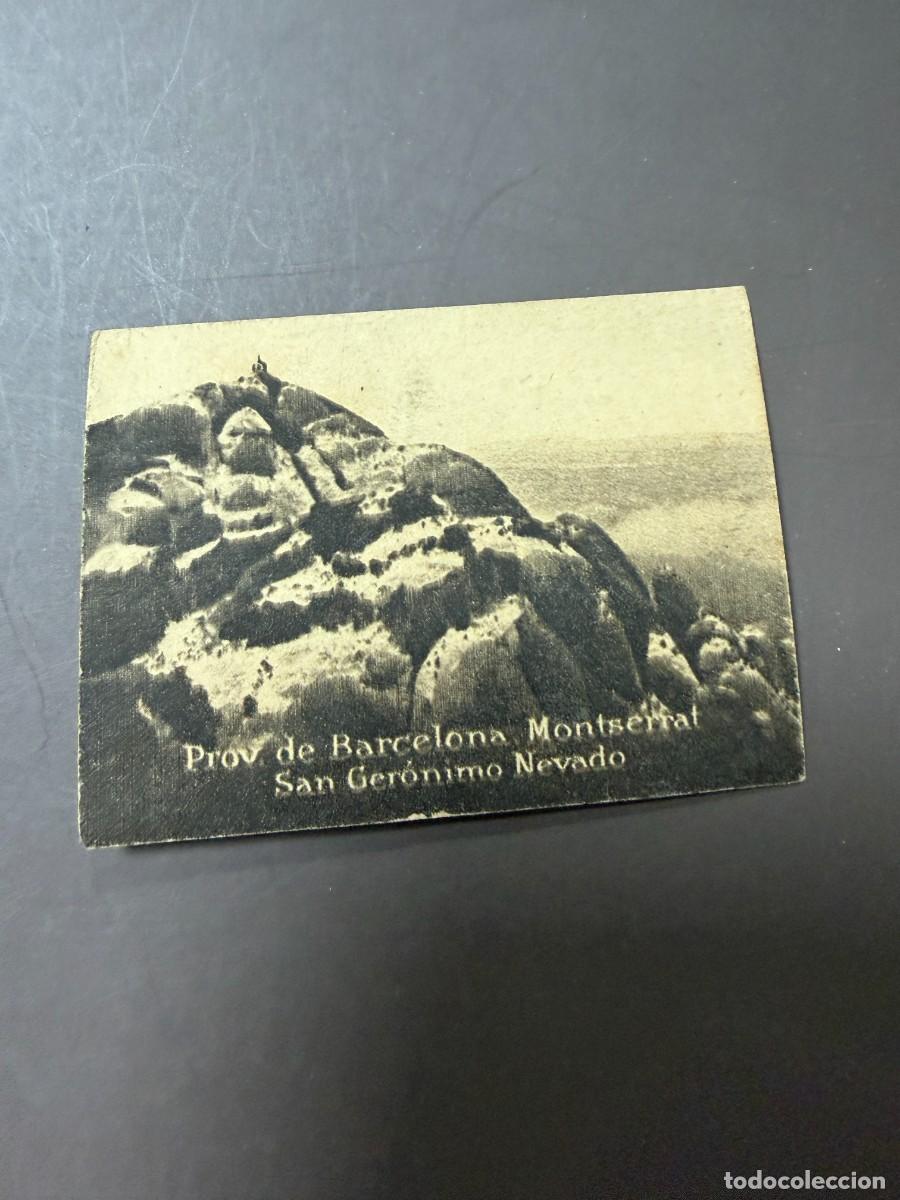 Postales: POSTAL ORIGINAL. D&Eacute;CADA A&Ntilde;OS 30. BARCELONA. MONTSERRAT. SAN GER&Oacute;NIMO NEVADO