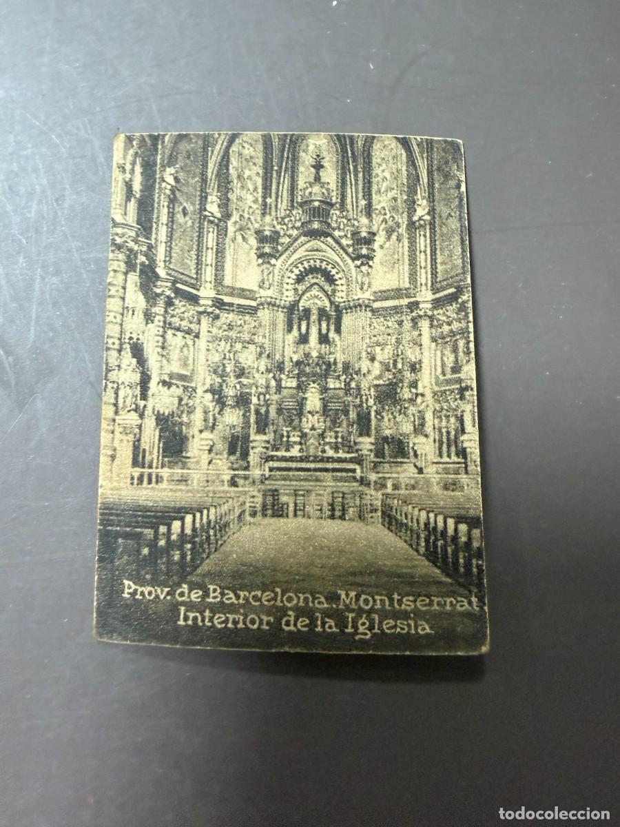 Postales: POSTAL ORIGINAL. D&Eacute;CADA A&Ntilde;OS 30. BARCELONA. MONTSERRAT. INTERIOR DE LA IGLESIA