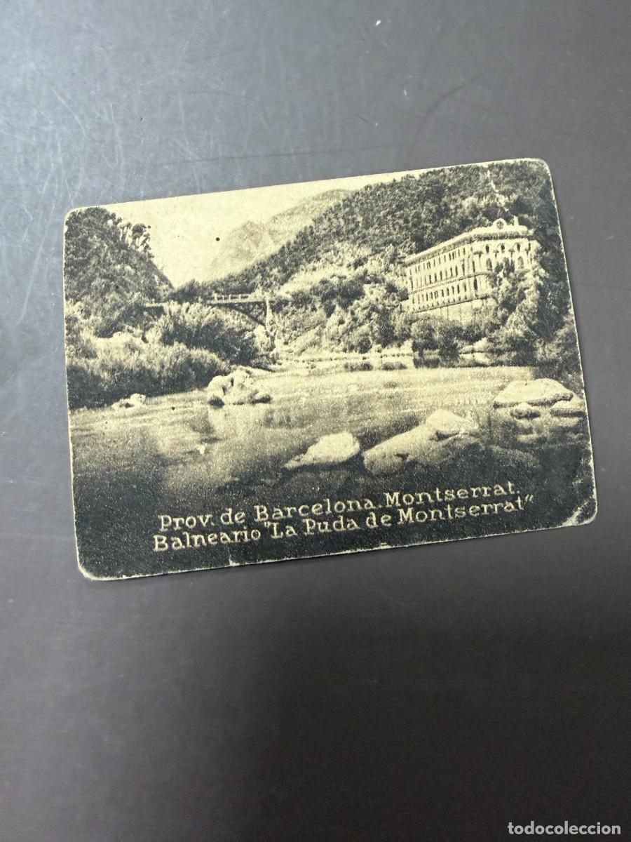 Postales: POSTAL ORIGINAL. D&Eacute;CADA A&Ntilde;OS 30. BARCELONA. MONTSERRAT. BALNEARIO LA PUDA DE MONTSERRAT