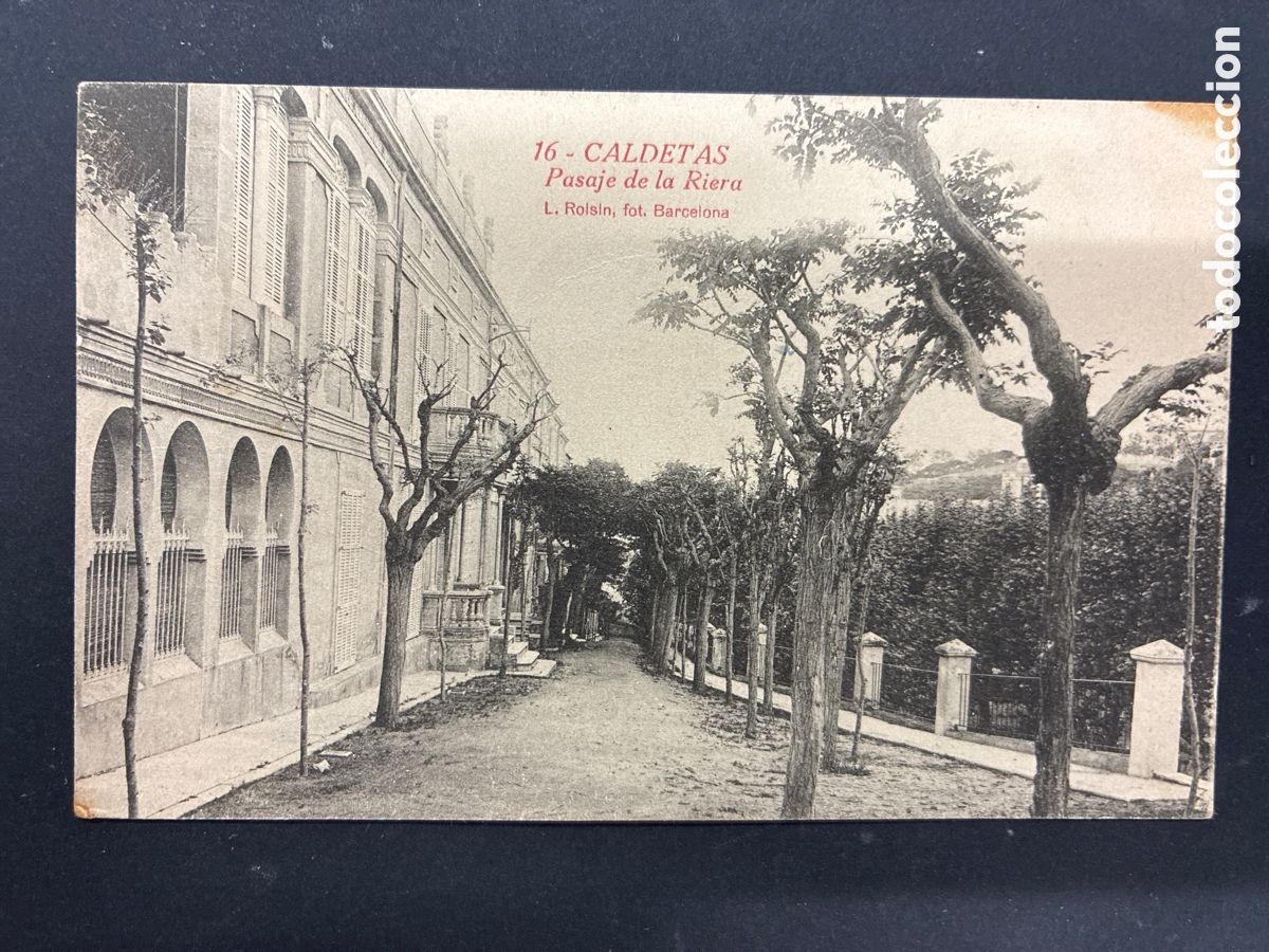 Postcards: POSTAL CALDES D'ESTRAC PASAJE DE LA RIERA EDITA ROLSIN 16 CIRCULADA