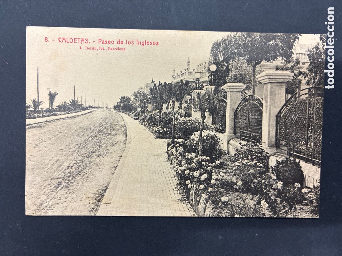 Postcards: POSTAL CALDES D'ESTRAC PASAEO DE LOS INGLESES EDITA ROISIN 8