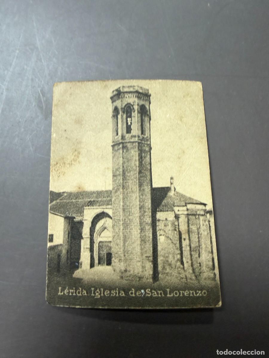 Postales: POSTAL ORIGINAL. D&Eacute;CADA A&Ntilde;OS 30. L&Eacute;RIDA. IGLESIA DE SAN LORENZO