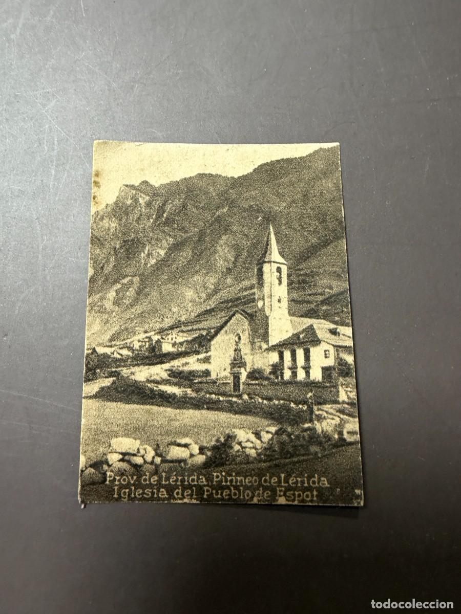 Postales: POSTAL ORIGINAL. D&Eacute;CADA A&Ntilde;OS 30. L&Eacute;RIDA. PIRINEO DE L&Eacute;RIDA. IGLESIA DEL PUEBLO DE ESPOT
