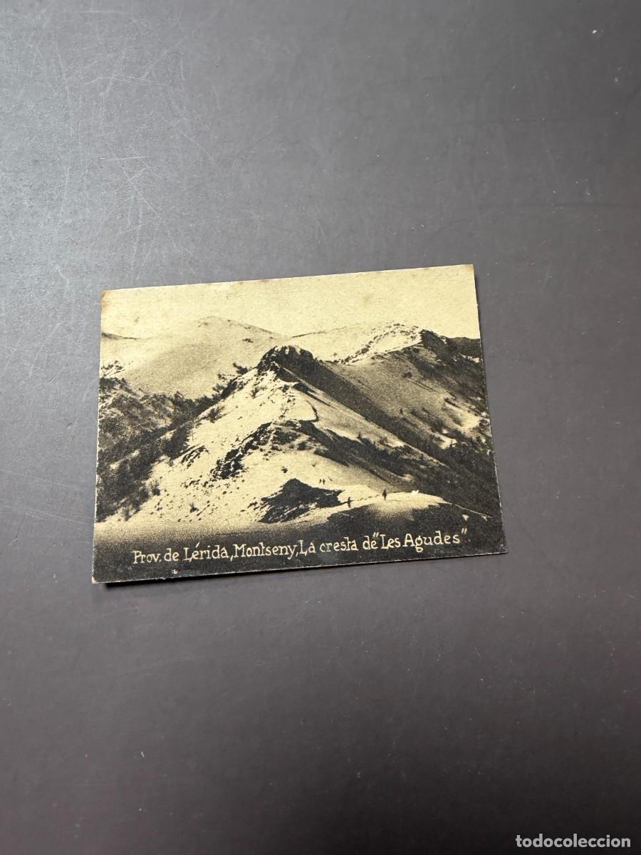 Postales: POSTAL ORIGINAL. D&Eacute;CADA A&Ntilde;OS 30. L&Eacute;RIDA. MONTSENY. LA CRESTA DE LES AGUDES