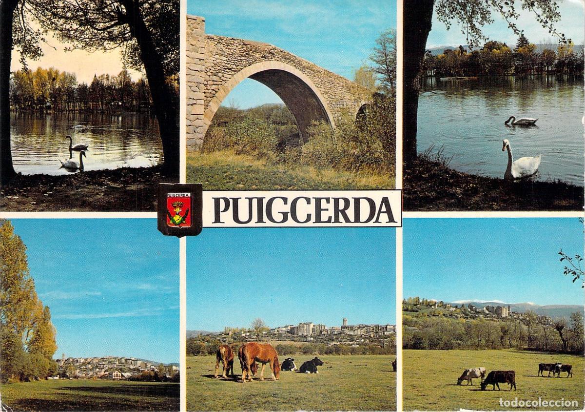 Postales: Postal de vistas panor&aacute;micas de Puigcerda, Girona