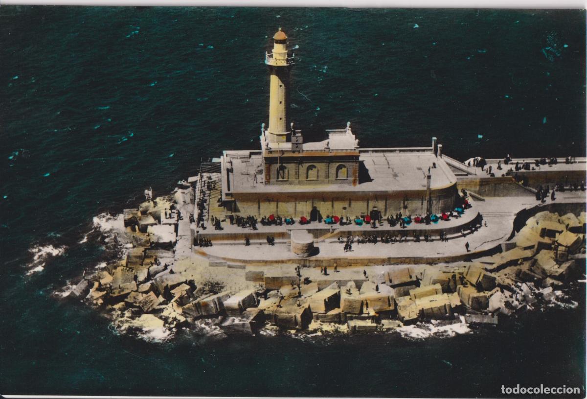 Postales: BARCELONA, LA FAROLA DEL PUERTO ROMPEOLAS, RTE.PORTA COELI - A.ZERKOWITZ 1069 - S/C