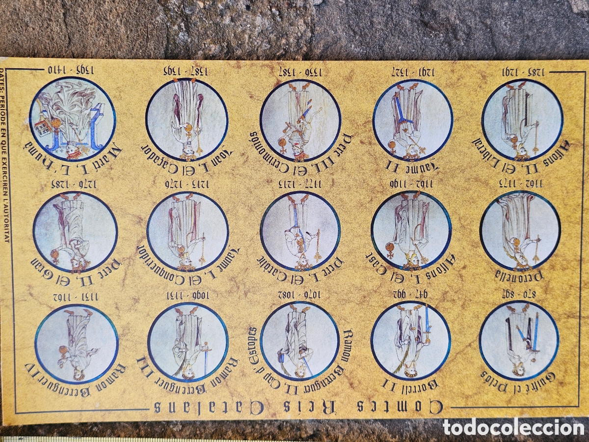 Postales: P​ostal L&aacute;mina / Mapa Hist&oacute;rico: Comtes-Reis Catalans y Expansi&oacute; Med- Museu Trias de les Galetes
