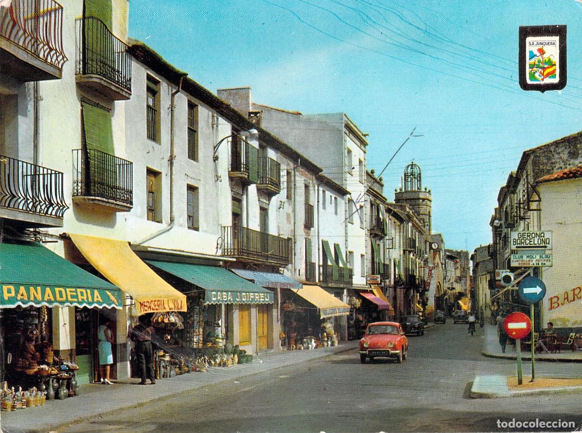 Postales: Postal de calle en La Junquera, Girona