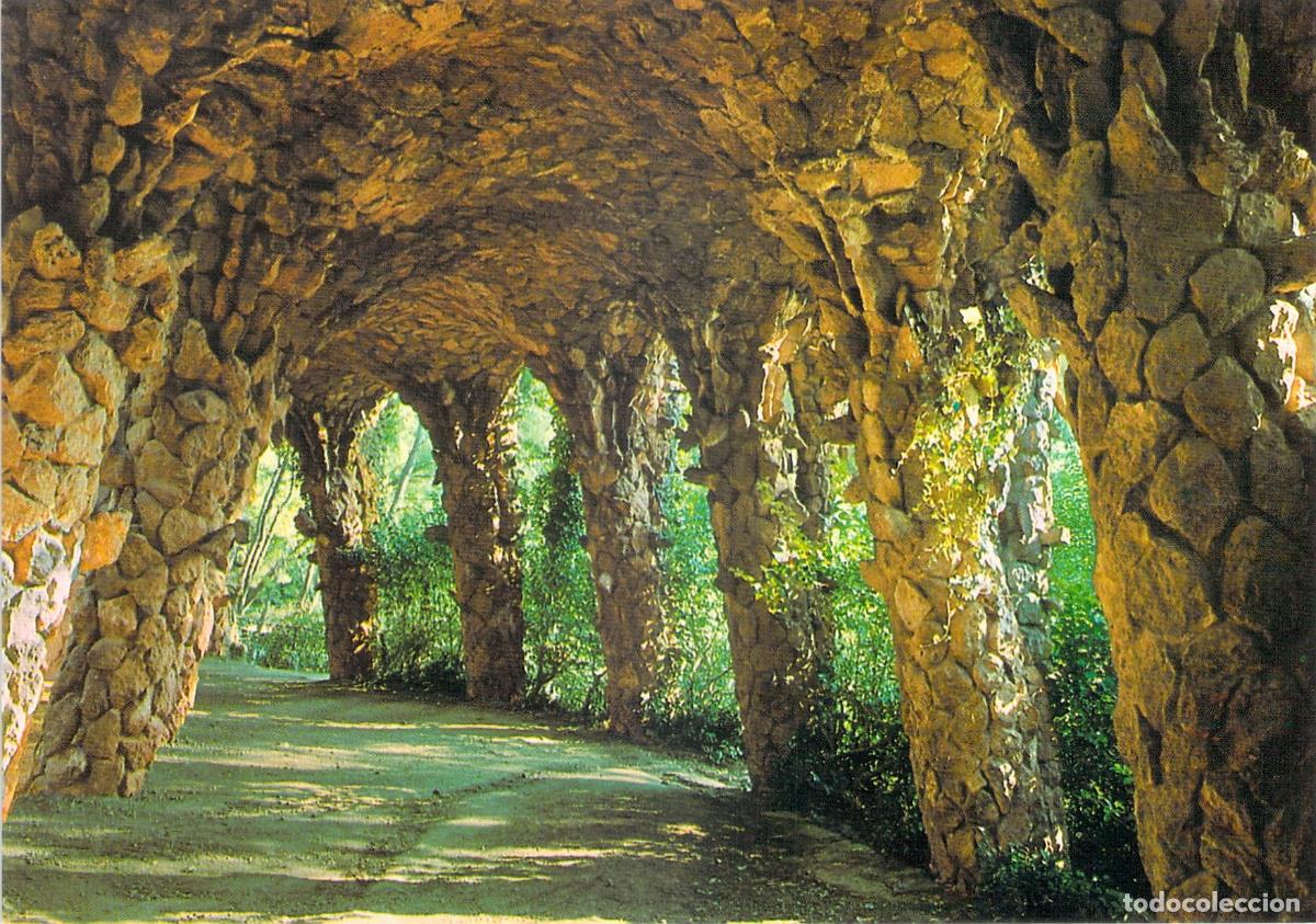 Postales: Postal de Barcelona Parque G&uuml;ell Arquitectura Gaud&iacute;