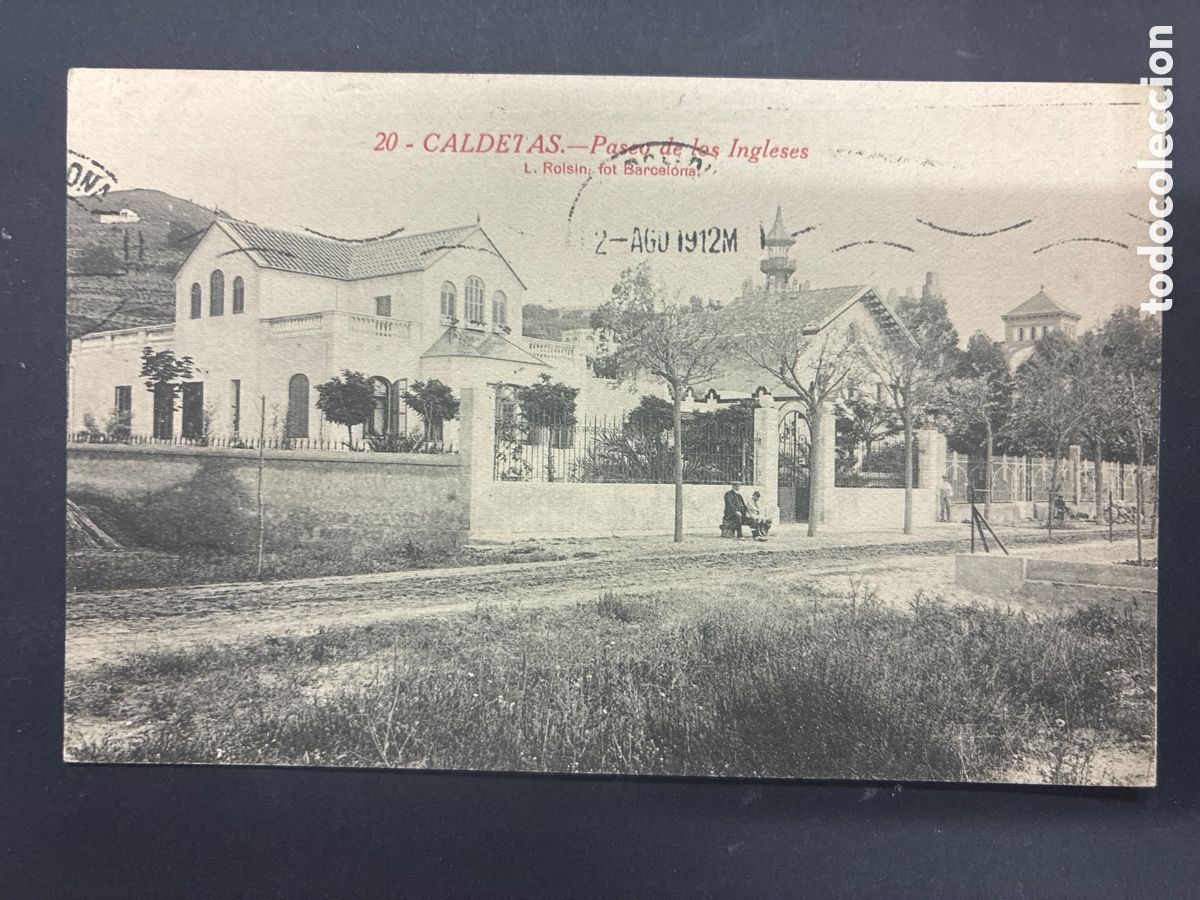 Postales: POSTAL CALDES D'ESTRAC PASEO DE LOS INGLESES EDITA ROISIN 20