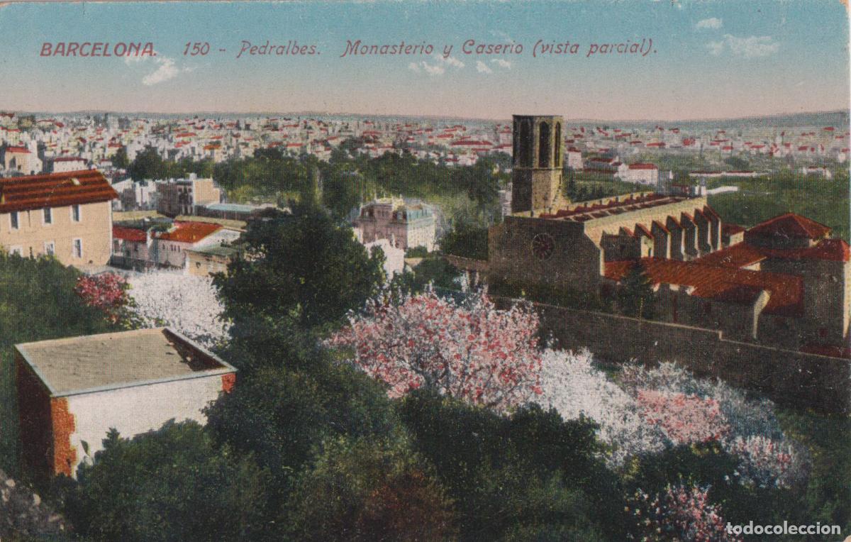 Postales: BARCELONA, PEDRALBES, MONASTERIO Y CASERIO (VISTA PARCIAL) - ED.JORGE VENINI 150 - S/C