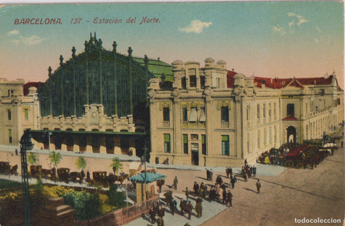 Postales: BARCELONA, ESTACI&Oacute;N DEL NORTE - ED.JORGE VENINI 137 - S/C