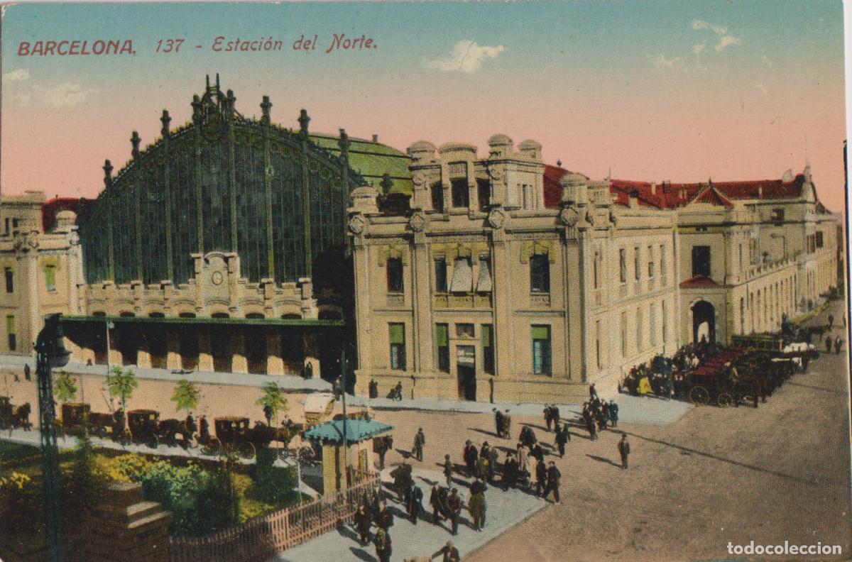 Postales: BARCELONA, ESTACI&Oacute;N DEL NORTE - ED.JORGE VENINI 137 - S/C
