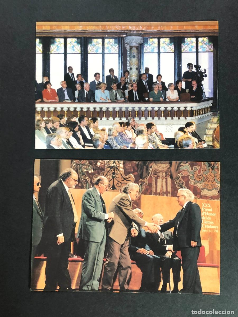 Postales: 2 TARJETAS OMNIUM CULTURAL / INVITACI&Oacute;N PREMI D'HONOR DE LES LLETRES CATALANES 1999 - 2002