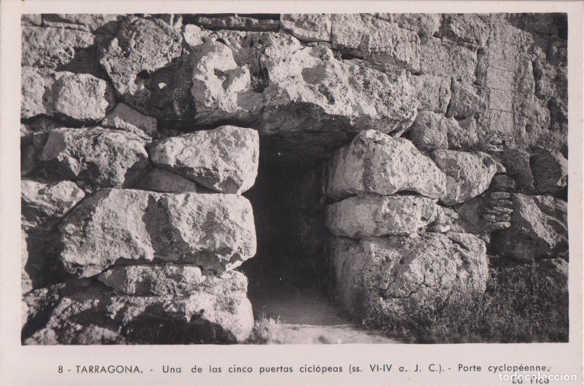 Postales: TARRAGONA, UNA DE LAS CINCO PUERTAS CICL&Oacute;PEAS (S. VI-IV a. J.C.) - ED. FICA N&ordm;8 - S/C