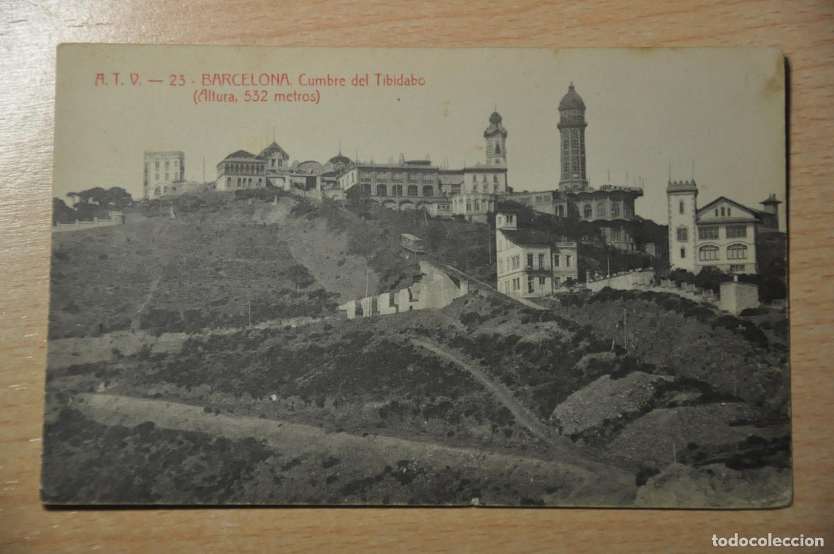 Postales: postal barcelona, cumbre del tibidabo, atv 23