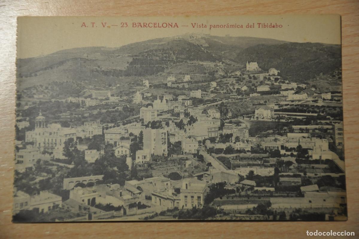 Postales: postal barcelona, vista panoramica del tibidabo, atv 23