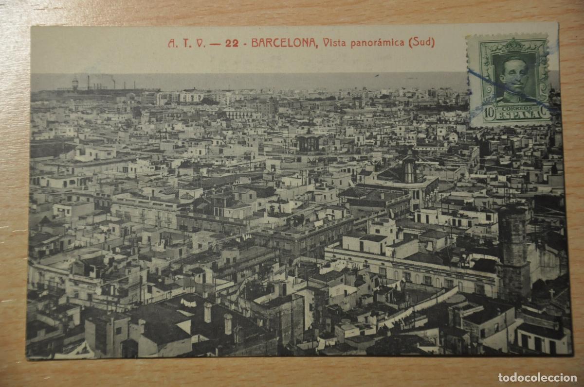 Postales: postal barcelona, vista panoramica sud, atv 22