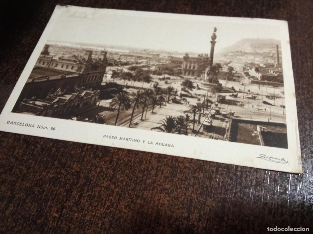 Postales: Barcelona.Paseo mar&iacute;timo y la Aduana.Passeig mar&iacute;tim i Aduana.