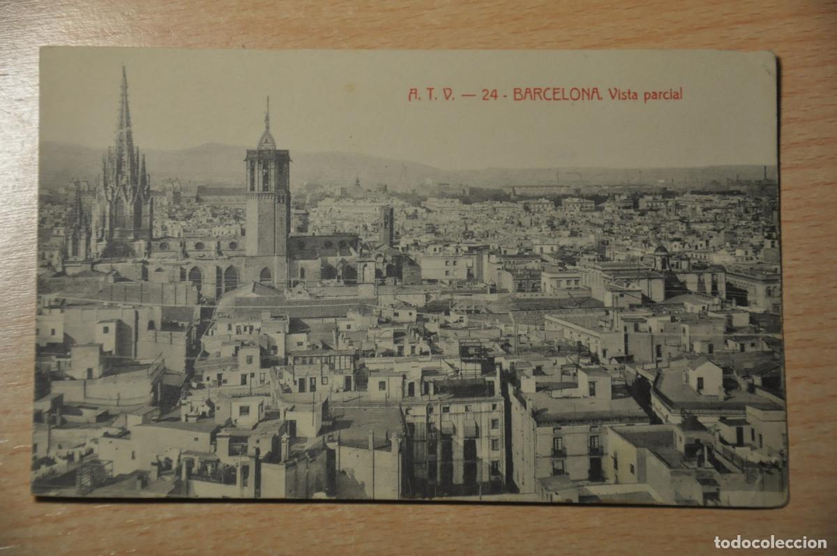 Postais: postal barcelona, vista parcial, atv 24