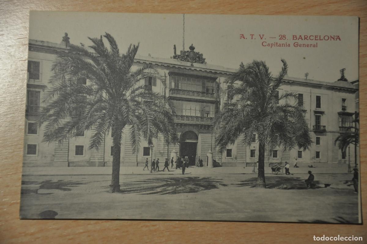 Postais: postal barcelona, capitania general, atv 28