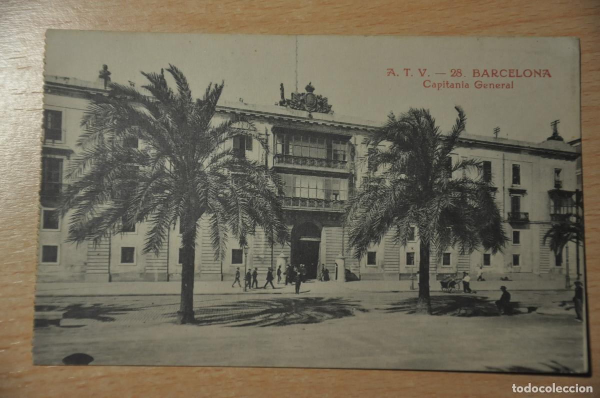 Postais: postal barcelona, capitania general, atv 28