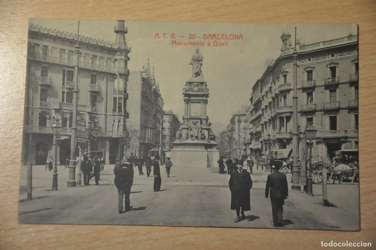 Cartes Postales: postal barcelona, monumento a guell, atv 30