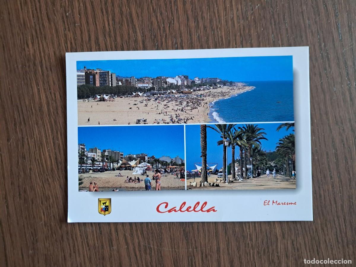 Postales: postal de Espa&ntilde;a, diferentes vistas de Calella, el Maresme. a&ntilde;o 2001.