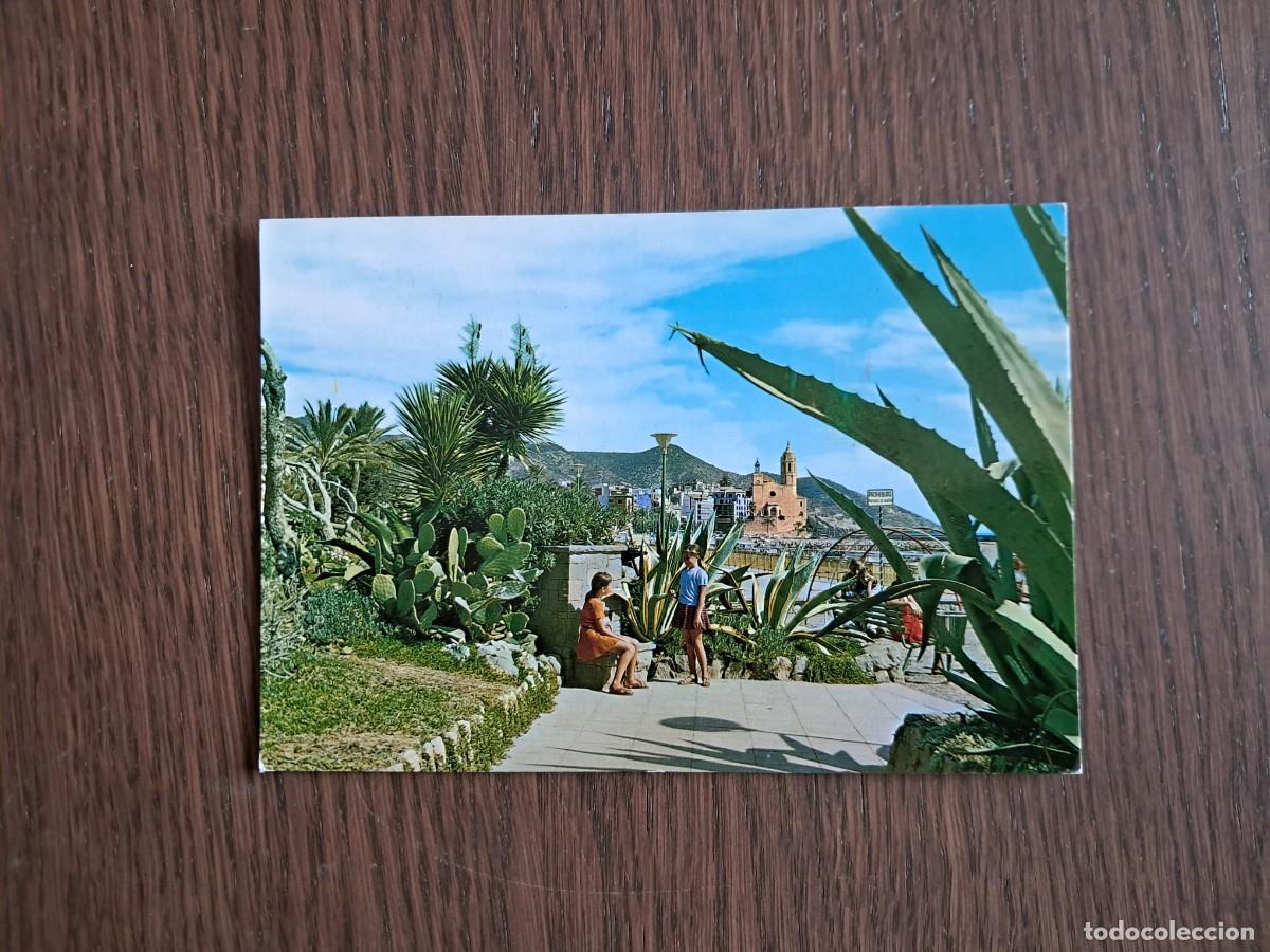 Postales: postal de Espa&ntilde;a, jardines, Sitges, n&ordm; 216. a&ntilde;o 1971.