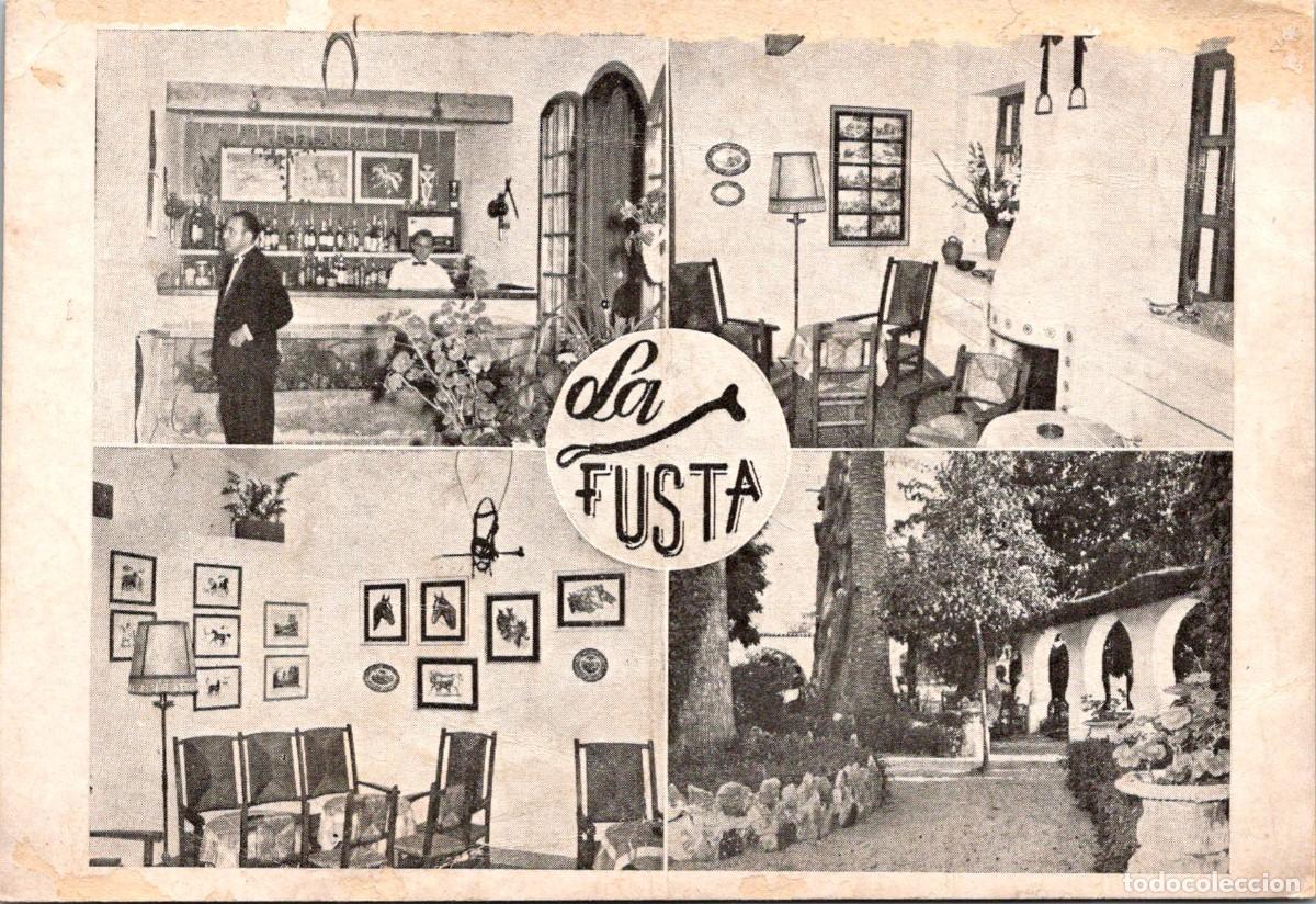 Postales: Lloret - La Fusta - Bar Tea Room - Plaza del Carmen - Postal - 150x103mm - In&eacute;dita en Todocolecci&oacute;n