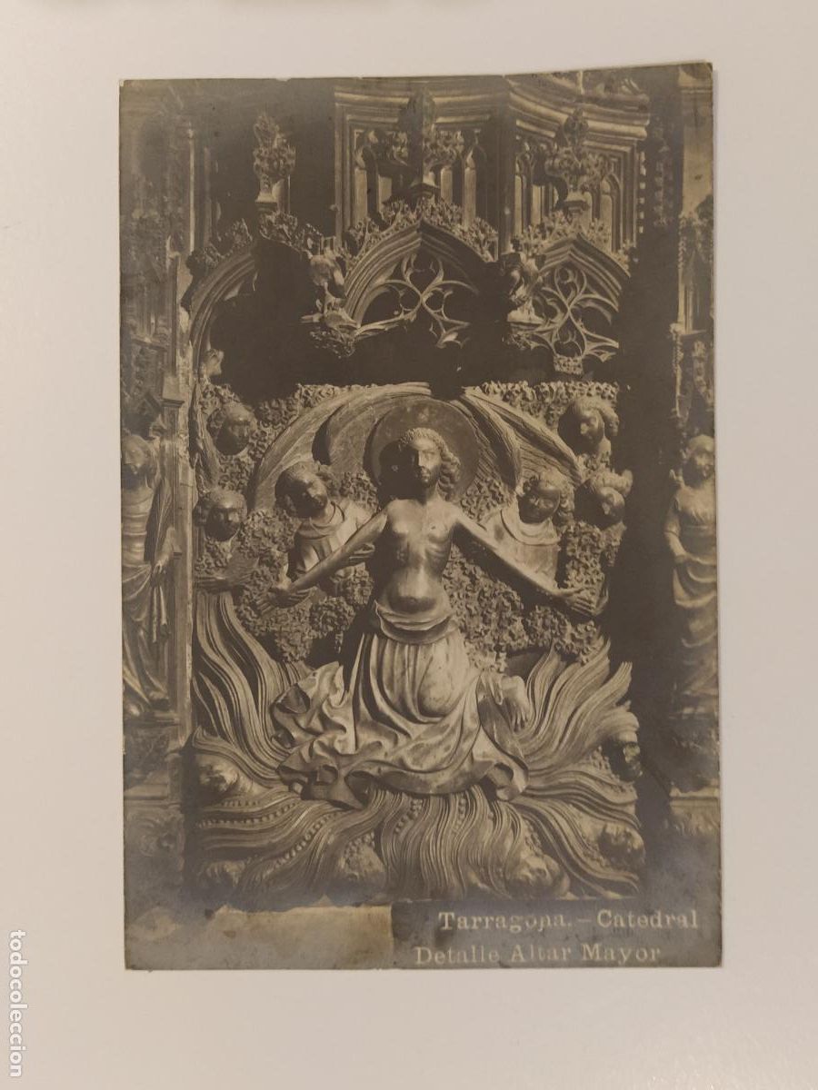 Postales: TARRAGONA - CATEDRAL - DETALLE ALTAR MAYOR - FOTOGRAFICA - POSTAL ANTIGUA (116.463)