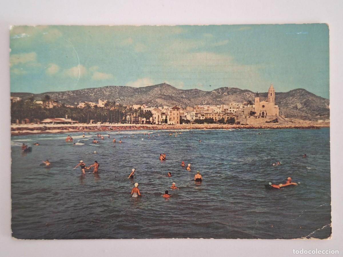Postales: ANTIGUA POSTAL SITGES PANORAMICA DESDE EL SOL RV 3032