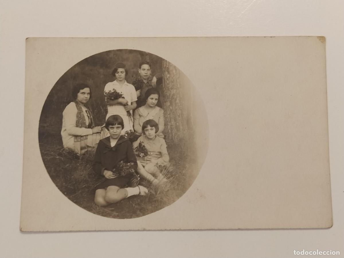 Postkarten: REIXAC - REIXACH - NI&Ntilde;AS EN EL BOSQUE - FOTOGRAFICA - POSTAL ANTIGUA (116.533)