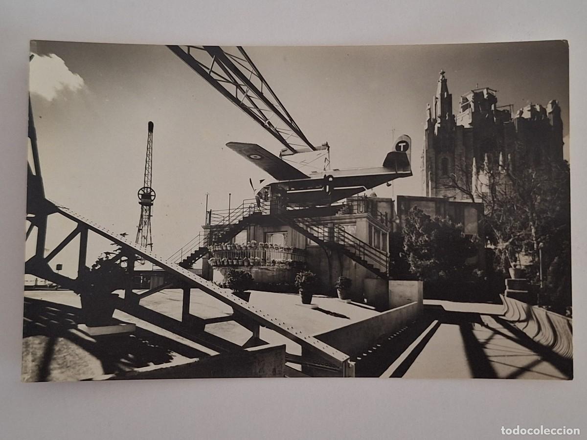 Postcards: ANTIGUA POSTAL BARCELONA TIBIDABO ATRACCIONES AVION ATALAYA RV 3052