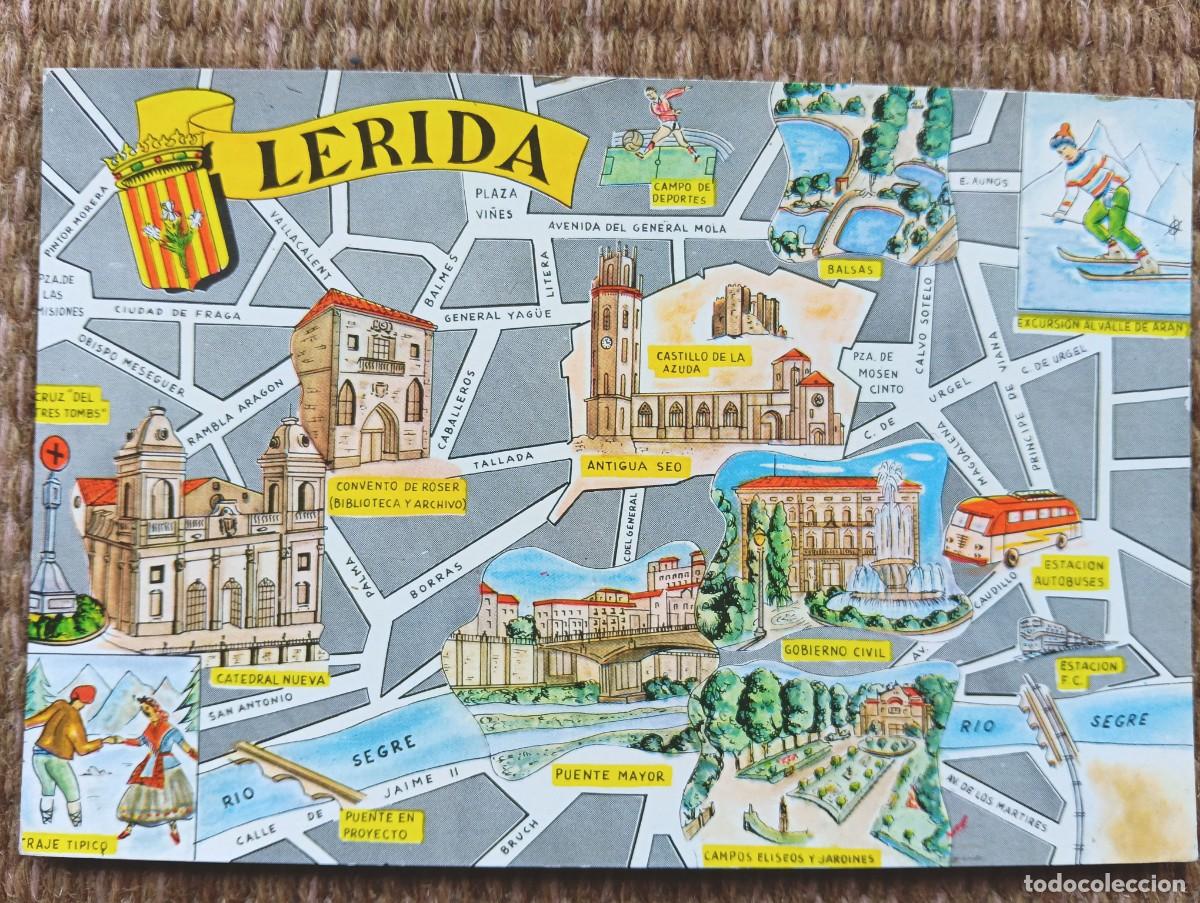 Postales: LERIDA - PLANO - MAPA - ED. FRESMO