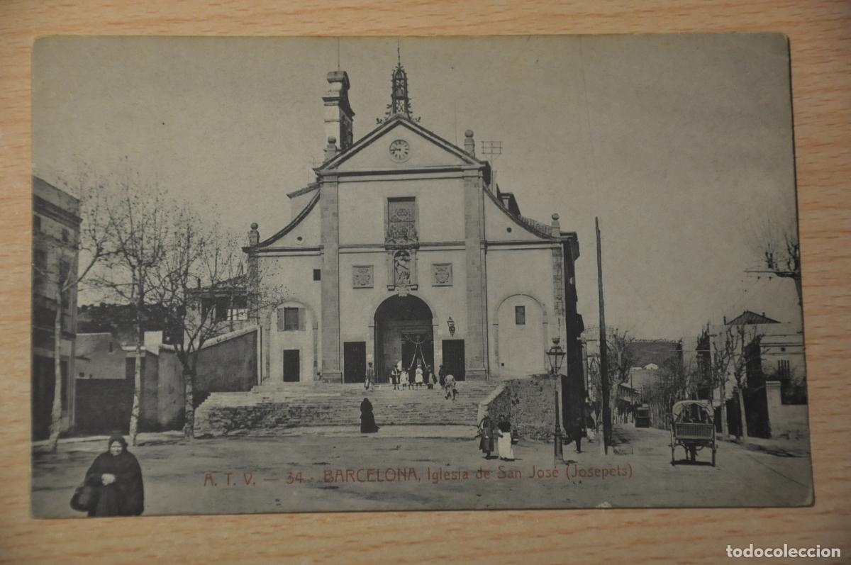 Postales: postal barcelona, iglesia de san jose, josepets, atv 34