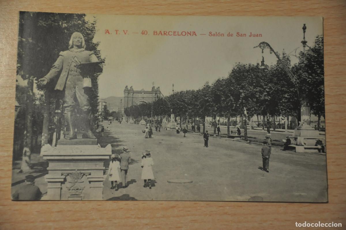 Postales: postal barcelona, salon de san juan, atv 40