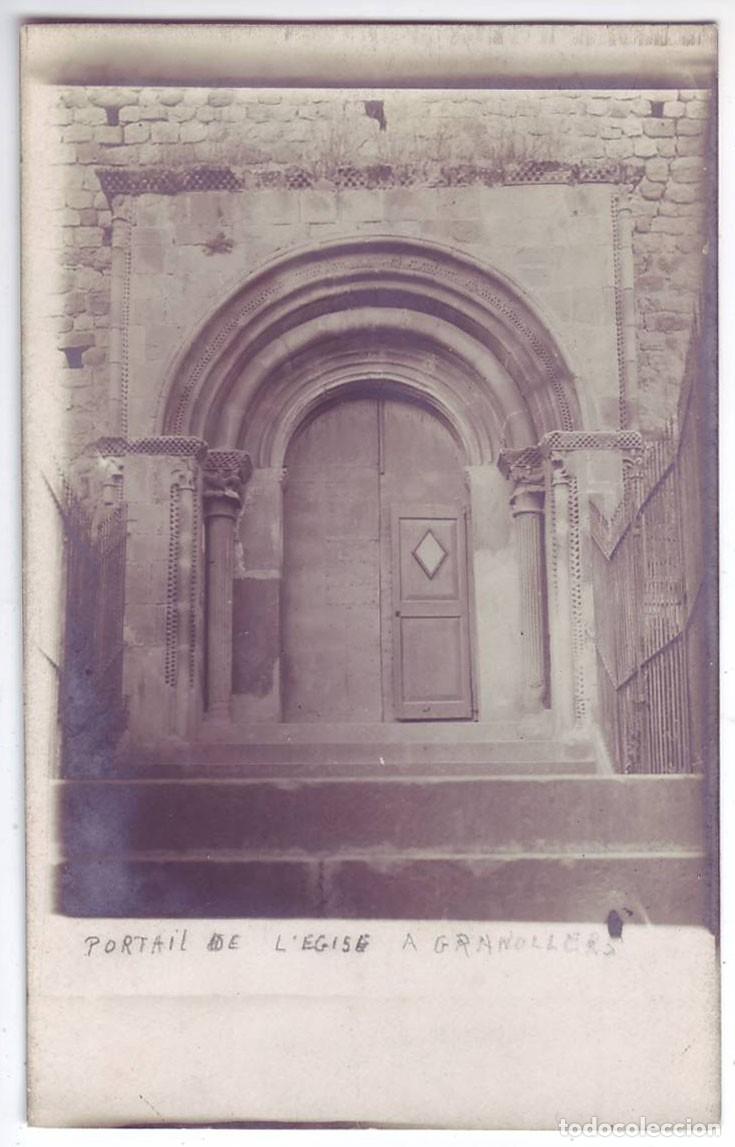 Postales: Canovelles (Baroelona): Portada de la Iglesia de San F&eacute;lix. No consta editor. No circulada (A&ntilde;os 10)
