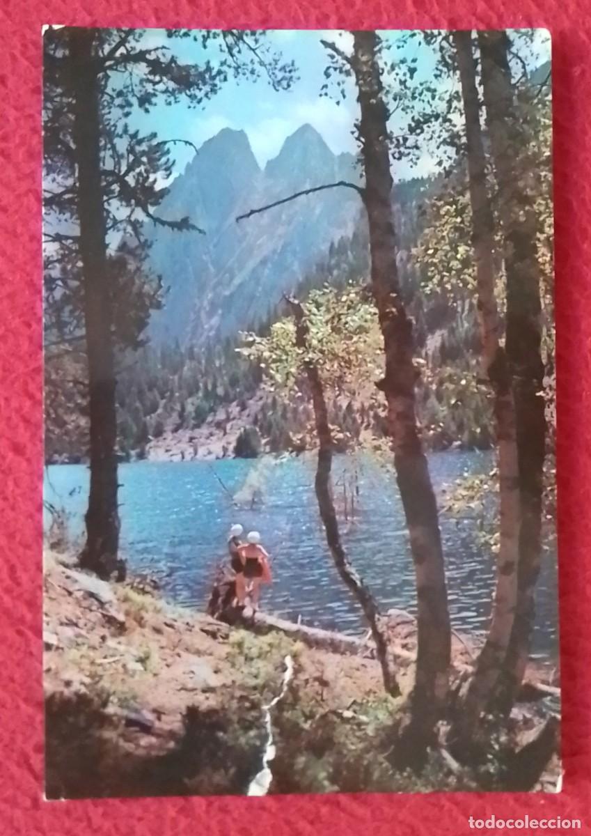 Postales: POSTAL POST CARD CATALOGNE CATALONIA PIRINEOS CENTRALES LLEIDA LAGO DE SAN MAURICIO Y ELS ENCANTATS.