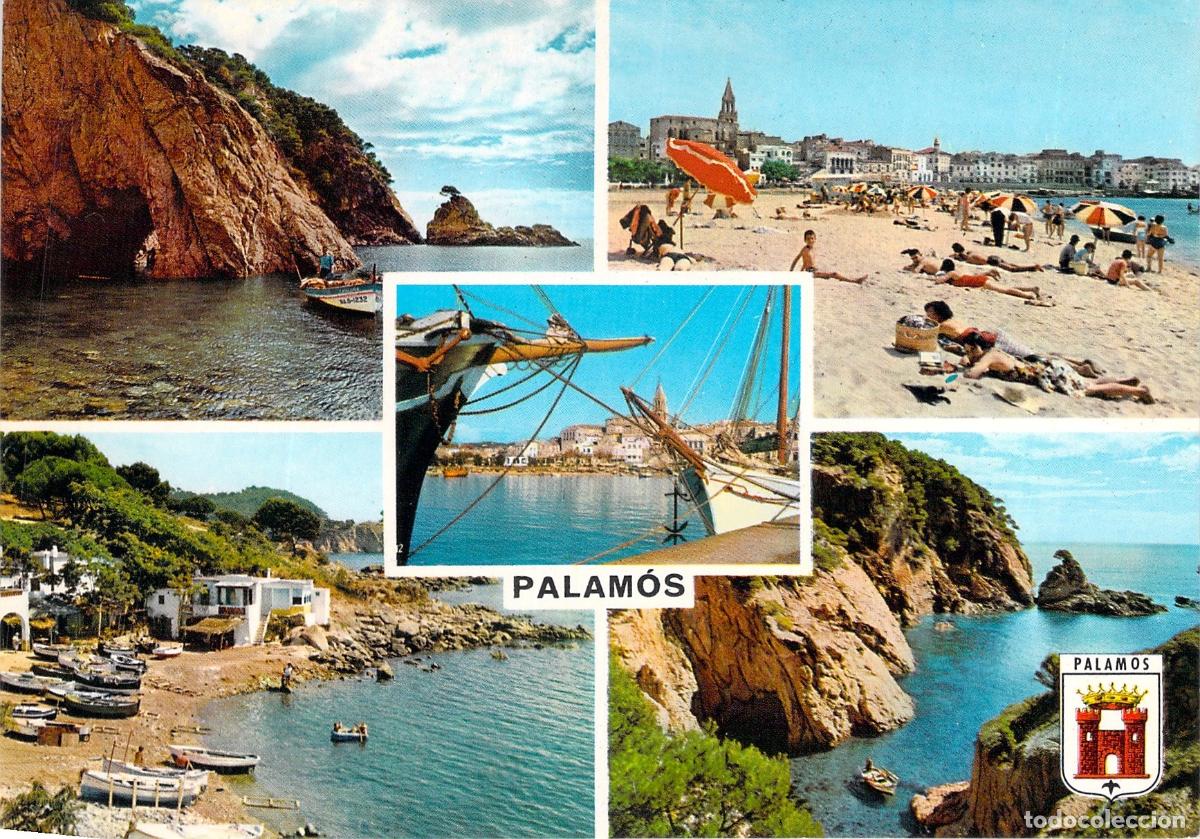Postales: Postal de vistas costeras de Palam&oacute;s en la Costa Brava