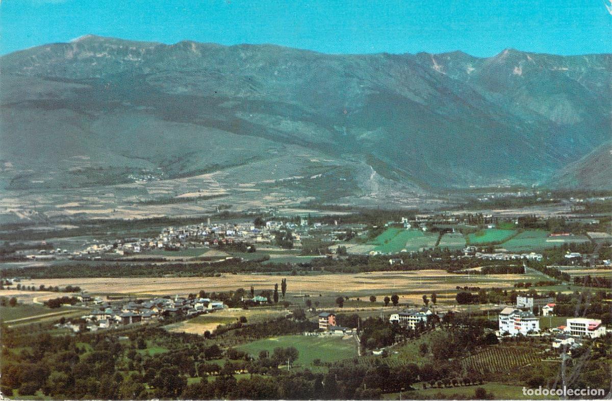 Postales: Postal de Puigcerd&agrave; vista desde Osseja en los Pirineos